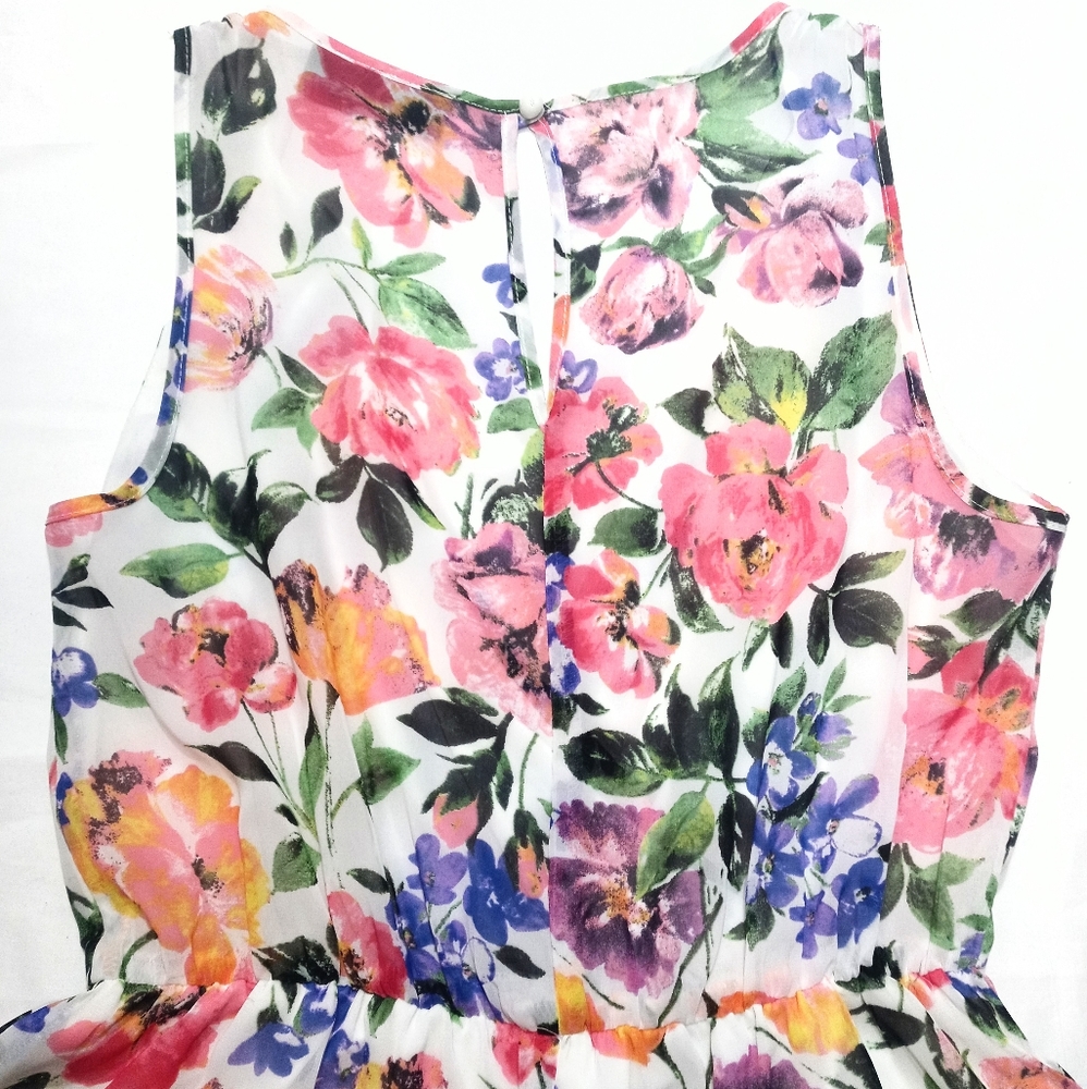 SOLD✌️Tinley "Peppermint" Floral Print Romper - Picture 4 of 8